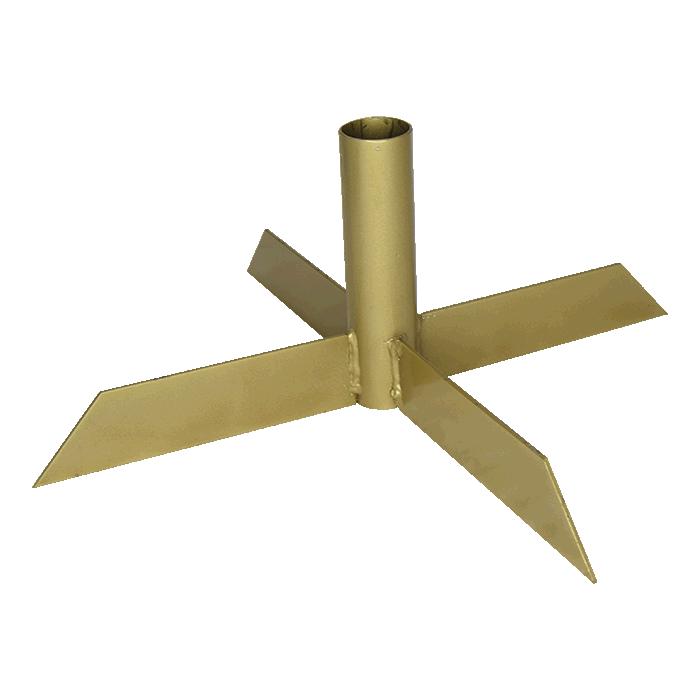 Indoor Flag Pole - 1 Pole Base 2.5M Brass